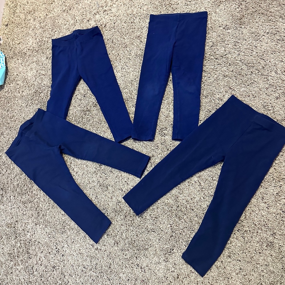 Navy blue toddler girl leggings